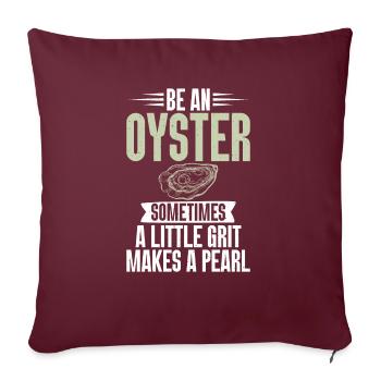 Oyster Gifts - Sofakissenbezug 45 x 45 cm - Burgunderrot - Vorne