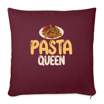 Cadeaux pour les amateurs de pâtes - Housse de coussin décorative 45 x 45 cm - bordeaux - Devant