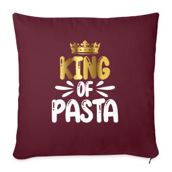 Cadeaux pour les amateurs de pâtes - Housse de coussin décorative 45 x 45 cm - bordeaux - Devant