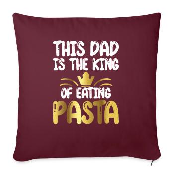 Cadeaux pour les amateurs de pâtes - Housse de coussin décorative 45 x 45 cm - bordeaux - Devant