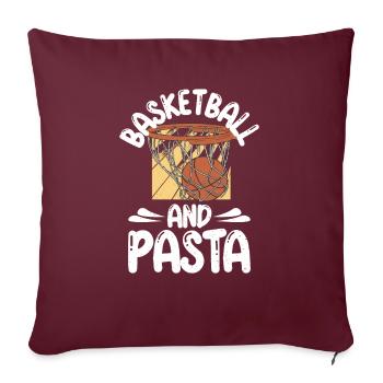 Cadeaux pour les amateurs de pâtes - Housse de coussin décorative 45 x 45 cm - bordeaux - Devant