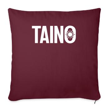 Taïno Indien Porto Rico Boricua Portoricain - Housse de coussin décorative 45 x 45 cm - bordeaux - Devant