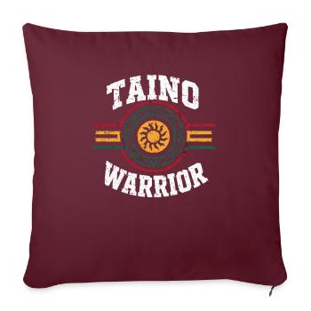 Taino-Indianer Puerto Rico Boricua Puerto-Ricaner - Sofakissenbezug 45 x 45 cm - Burgunderrot - Vorne