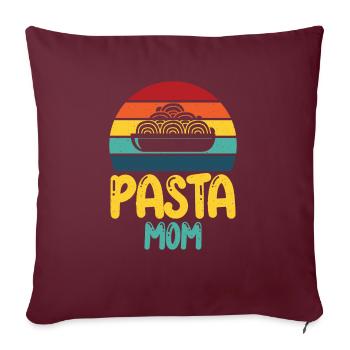 Pasta Lover Gifts - Sofa pillowcase 17,3'' x 17,3'' (45 x 45 cm) - burgundy - Front