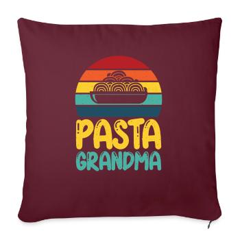 Pasta Lover Gifts - Sofa pillowcase 17,3'' x 17,3'' (45 x 45 cm) - burgundy - Front