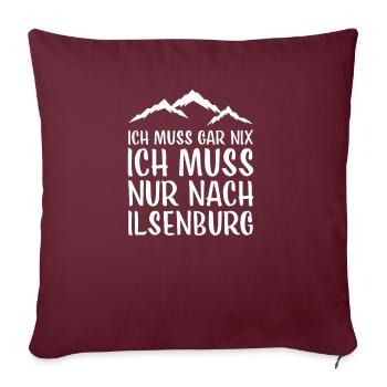 Ilsenburg I Harz Brocken Brockenbahn Walpurgis for - Housse de coussin décorative 45 x 45 cm - bordeaux - Devant