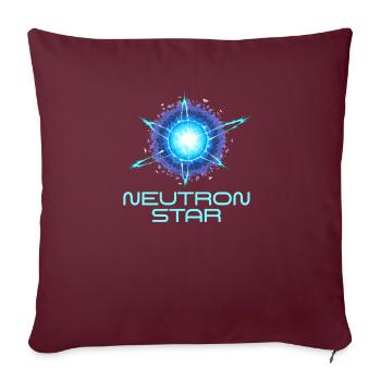 Univers scientifique des étoiles à neutrons - Housse de coussin décorative 45 x 45 cm - bordeaux - Devant