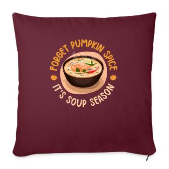 Soup Lovers Gifts - Sofakissenbezug 45 x 45 cm - Burgunderrot - Vorne