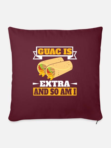 Burrito Gift - Sofakissenbezug 45 x 45 cm - Burgunderrot