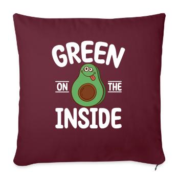 Avocado Gifts - Sofakissenbezug 45 x 45 cm - Burgunderrot - Vorne