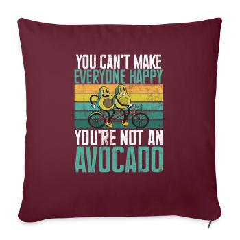 Avocado Gifts - Sofakissenbezug 45 x 45 cm - Burgunderrot - Vorne