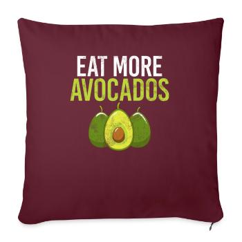 Avocado Gifts - Sofakissenbezug 45 x 45 cm - Burgunderrot - Vorne