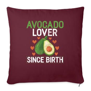 Avocado Gifts - Sofa pillowcase 17,3'' x 17,3'' (45 x 45 cm) - burgundy - Front