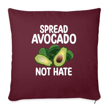 Avocado Gifts - Sofakissenbezug 45 x 45 cm - Burgunderrot - Vorne