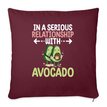 Avocado Gifts - Sofa pillowcase 17,3'' x 17,3'' (45 x 45 cm) - burgundy - Front