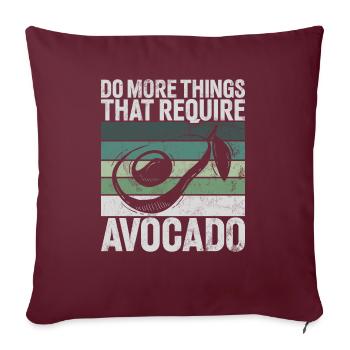 Avocado Gifts - Sofa pillowcase 17,3'' x 17,3'' (45 x 45 cm) - burgundy - Front