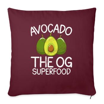 Avocado Gifts - Sofakissenbezug 45 x 45 cm - Burgunderrot - Vorne
