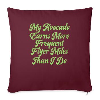 Avocado Gifts - Sofa pillowcase 17,3'' x 17,3'' (45 x 45 cm) - burgundy - Front