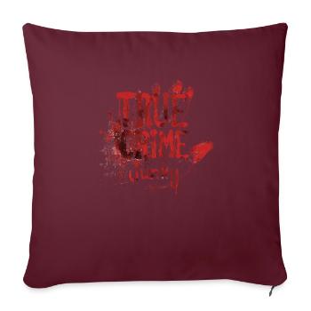 Murder Mystery Dinner joue la victime - Housse de coussin décorative 45 x 45 cm - bordeaux - Devant