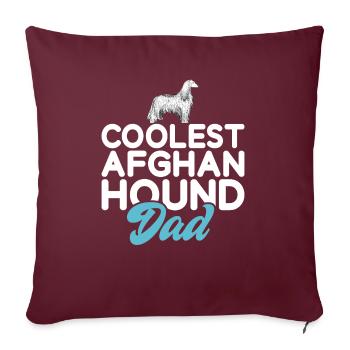 Afghan Hound Gifts - Sofakissenbezug 45 x 45 cm - Burgunderrot - Vorne