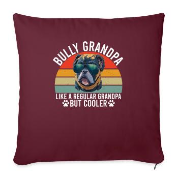 American Bully Gifts - Sofakissenbezug 45 x 45 cm - Burgunderrot - Vorne