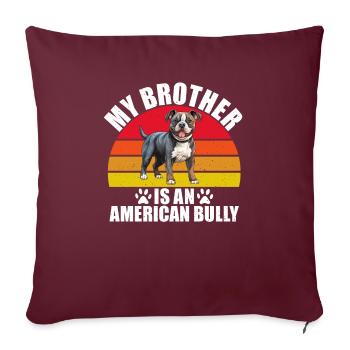 American Bully Gifts - Sofa pillowcase 17,3'' x 17,3'' (45 x 45 cm) - burgundy - Front