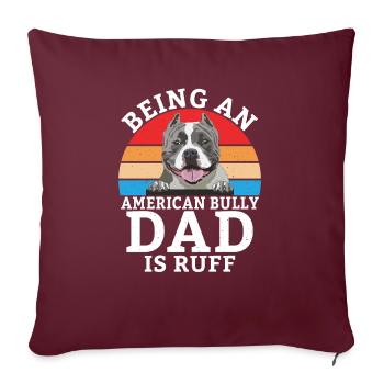 American Bully Gifts - Sofa pillowcase 17,3'' x 17,3'' (45 x 45 cm) - burgundy - Front