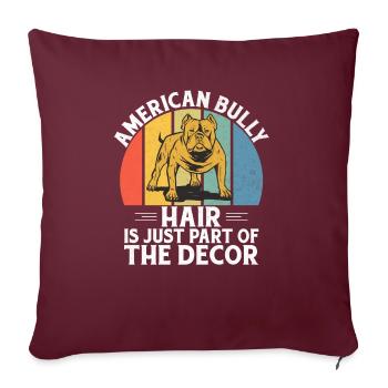 American Bully Gifts - Sofa pillowcase 17,3'' x 17,3'' (45 x 45 cm) - burgundy - Front