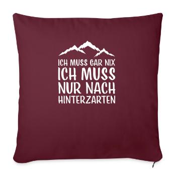 Hinterzarten I Schwarzwald Urlaub Motiv für Wäller - Sofakissenbezug 45 x 45 cm - Burgunderrot - Vorne