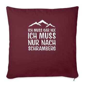 Schwammberg I Schwarzwald Urlaub Motiv für Wäller - Sofakissenbezug 45 x 45 cm - Burgunderrot - Vorne