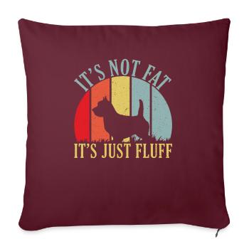 Cadeaux pour terrier australien - Housse de coussin décorative 45 x 45 cm - bordeaux - Devant