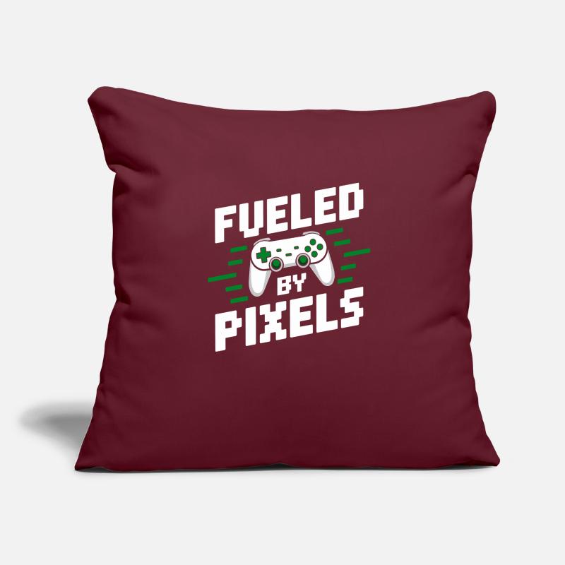 Alimenté par la conception de jeu de pixels Housse de coussin décorative 45 x 45 cm
