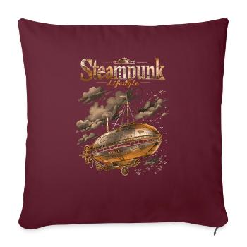 Steam Punk Art Funky Steampunk - Housse de coussin décorative 45 x 45 cm - bordeaux - Devant