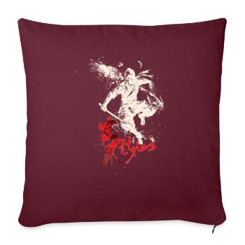 Arnis Eskrima Kali Fma - Housse de coussin décorative 45 x 45 cm - bordeaux - Devant