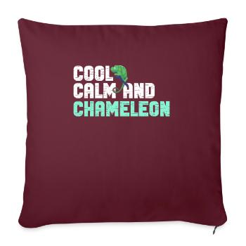 Chameleon Gifts - Sofa pillowcase 17,3'' x 17,3'' (45 x 45 cm) - burgundy - Front