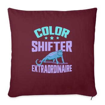 Chameleon Gifts - Sofa pillowcase 17,3'' x 17,3'' (45 x 45 cm) - burgundy - Front