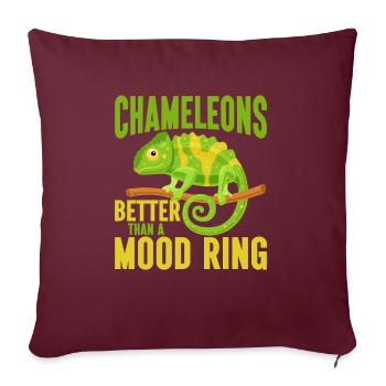 Cadeaux Caméléon - Housse de coussin décorative 45 x 45 cm - bordeaux - Devant