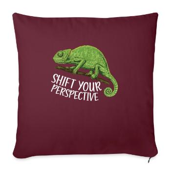 Chameleon Gifts - Sofakissenbezug 45 x 45 cm - Burgunderrot - Vorne