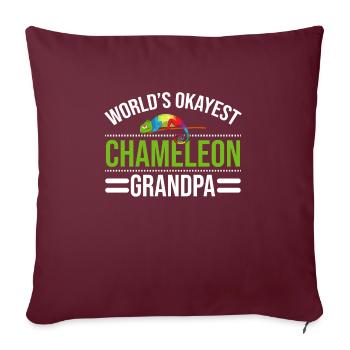 Chameleon Gifts - Sofa pillowcase 17,3'' x 17,3'' (45 x 45 cm) - burgundy - Front