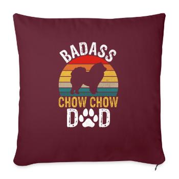 Cadeaux Chow Chow - Housse de coussin décorative 45 x 45 cm - bordeaux - Devant