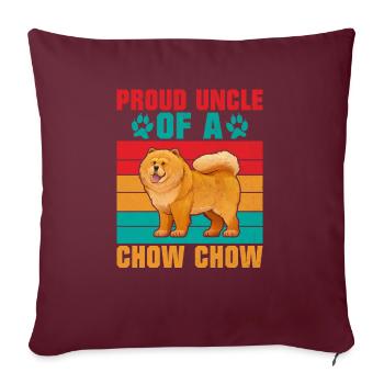 Chow Chow Gifts - Sofa pillowcase 17,3'' x 17,3'' (45 x 45 cm) - burgundy - Front