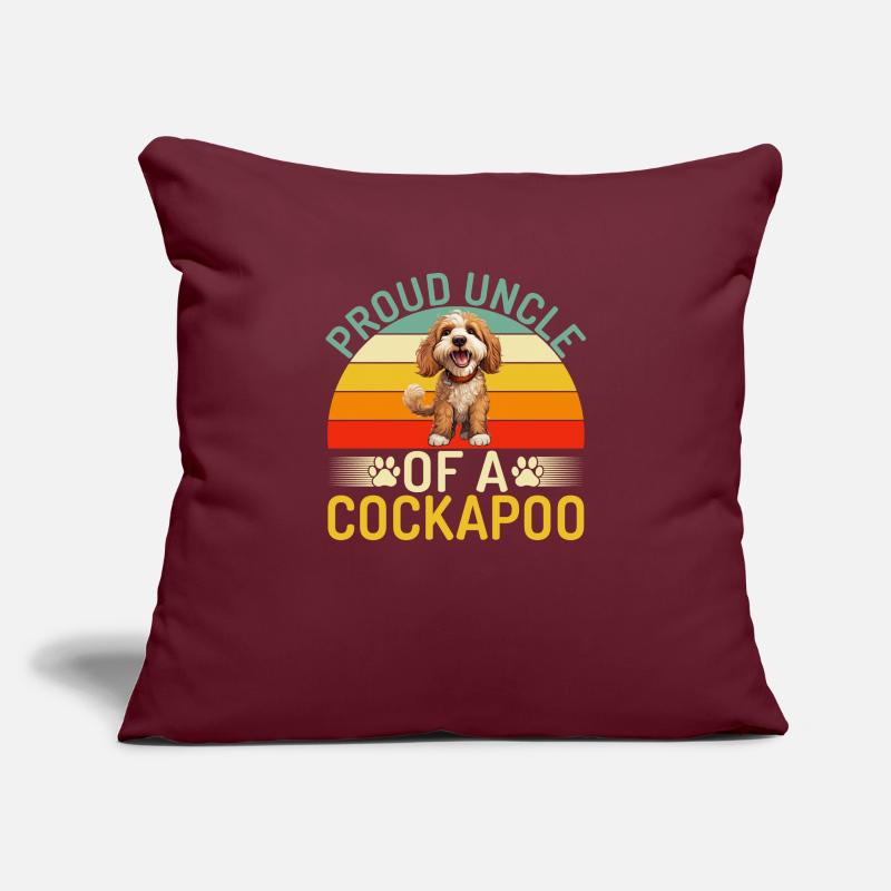 Cadeaux Cockapoo Housse de coussin décorative 45 x 45 cm