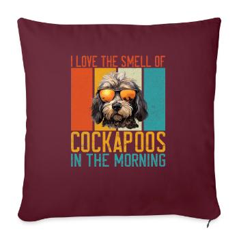 Cadeaux Cockapoo - Housse de coussin décorative 45 x 45 cm - bordeaux - Devant