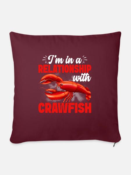 Crawfish Gifts - Sofakissenbezug 45 x 45 cm - Burgunderrot