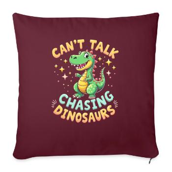 Dinosaur Party Decorations - Sofa pillowcase 17,3'' x 17,3'' (45 x 45 cm) - burgundy - Front