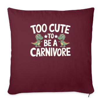 Décorations de fête de dinosaures - Housse de coussin décorative 45 x 45 cm - bordeaux - Devant