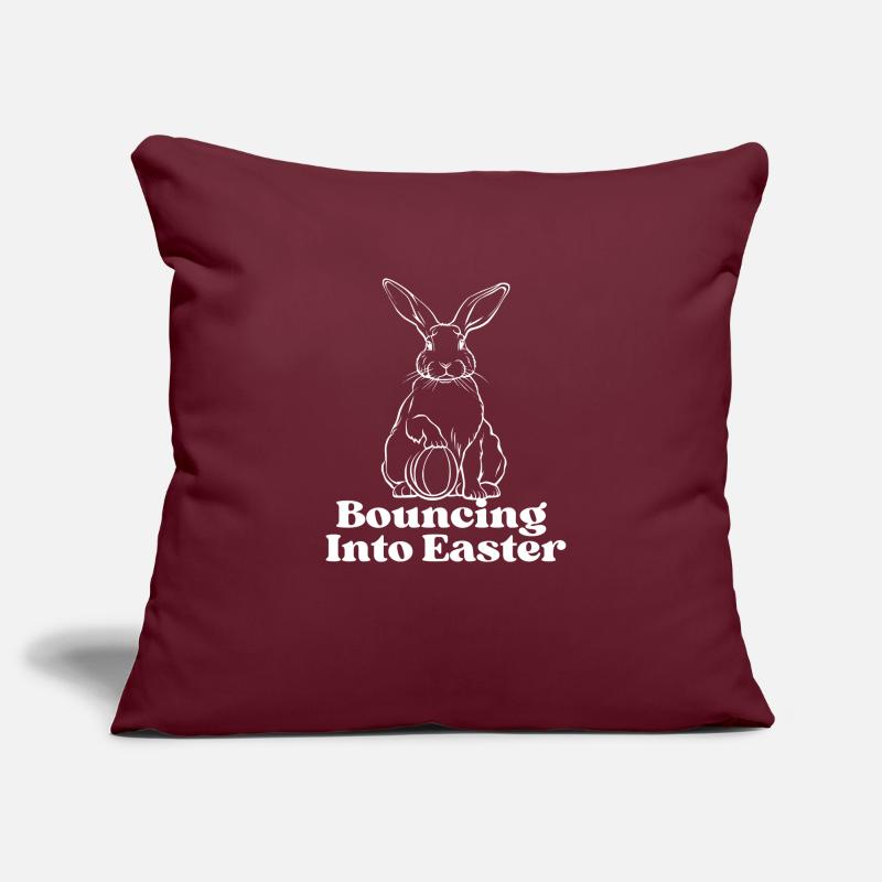 Bouncing into Easter Sofa pillowcase 17,3'' x 17,3'' (45 x 45 cm)
