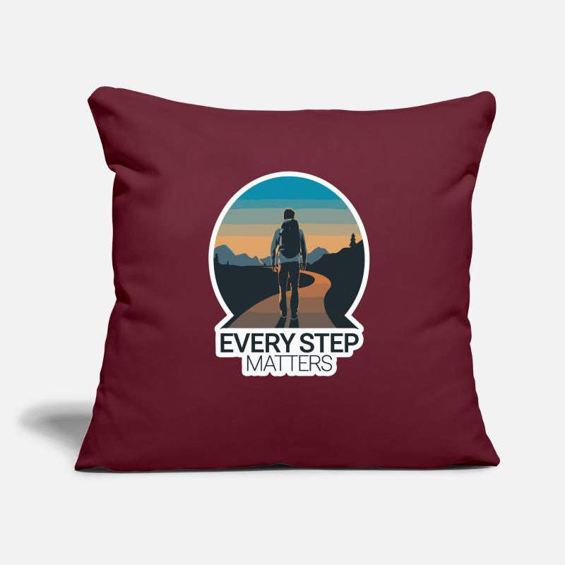 JOURNEY, EVERY STEP MATTERS Sofa pillowcase 17,3'' x 17,3'' (45 x 45 cm)