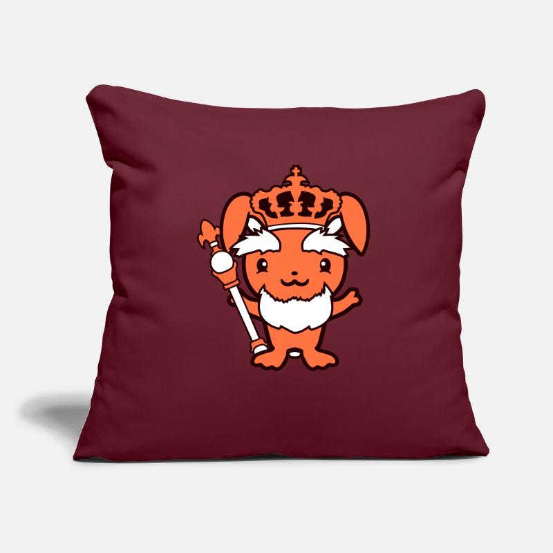 Rabbit King Crown Old Scepter Ruler Leader Sofa pillowcase 17,3'' x 17,3'' (45 x 45 cm)