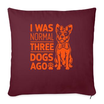 Dog Grandma Gifts - Sofa pillowcase 17,3'' x 17,3'' (45 x 45 cm) - burgundy - Front